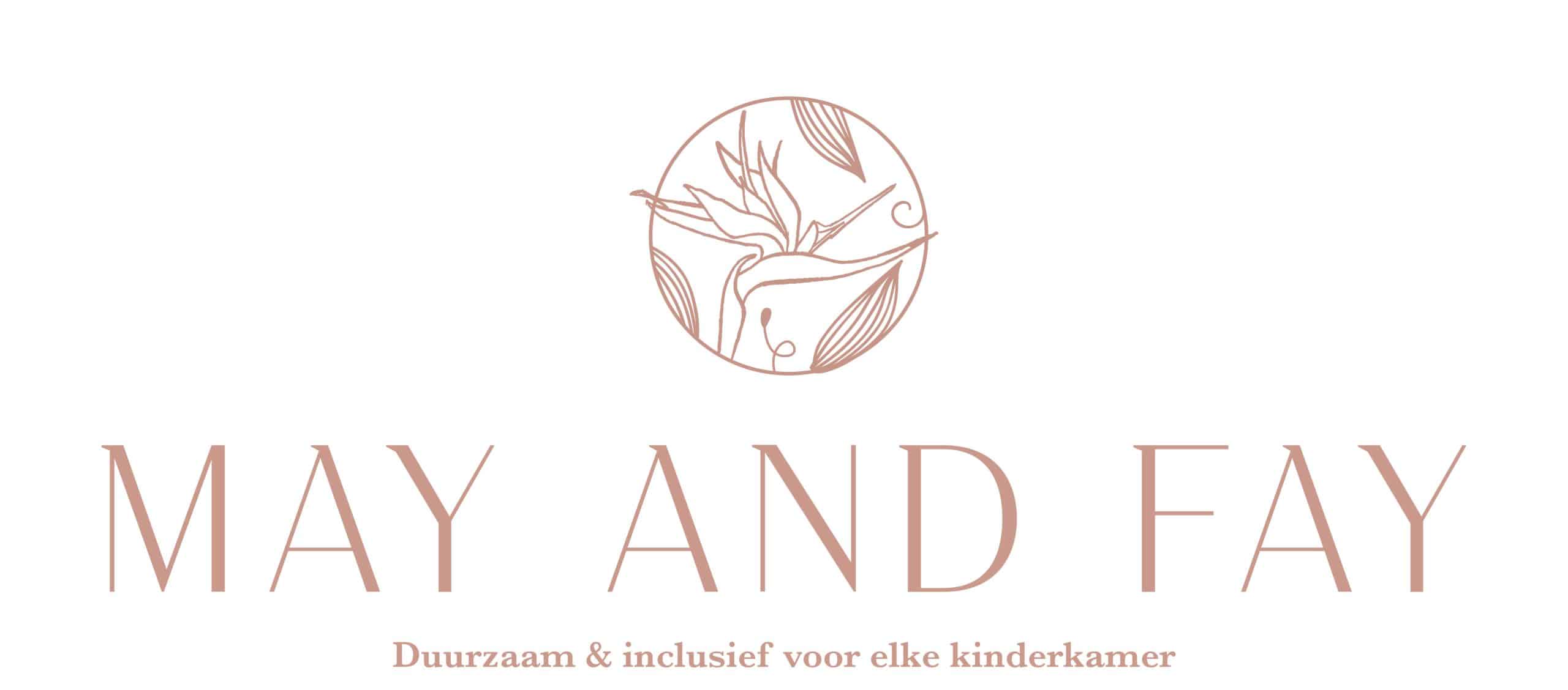 Logo May and Fay, duurzaam en inclusief voor alle kinderkamers