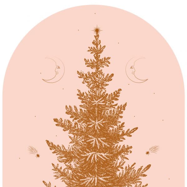 Kerstboom Behangboog Blush - Afbeelding 5