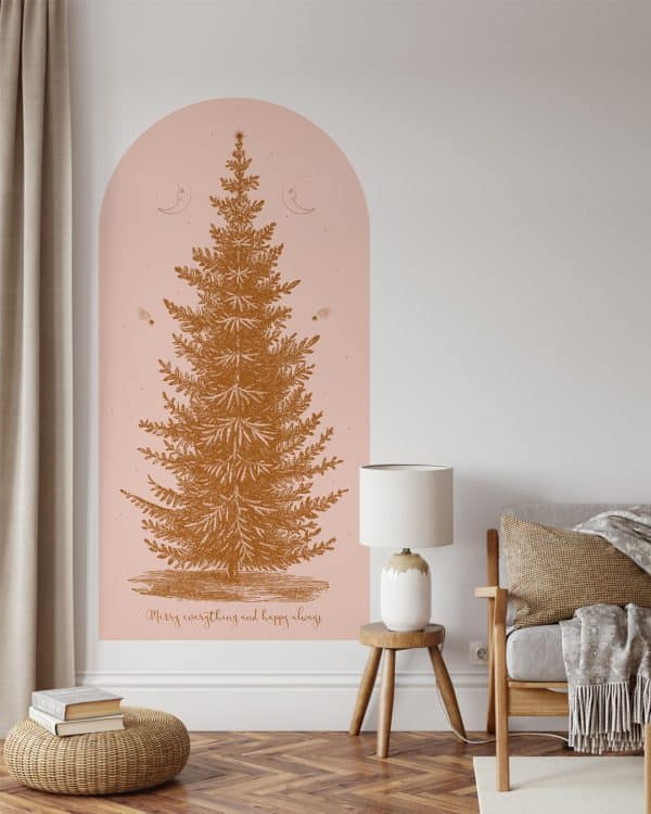 Kerstboom Behangboog Blush - Afbeelding 2