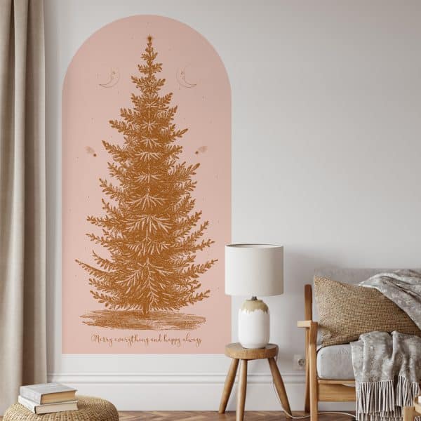 Kerstboom Behangboog Blush