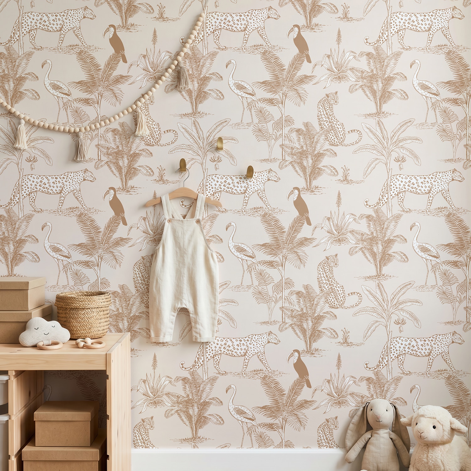 Behang Jungle Beige - Afbeelding 10