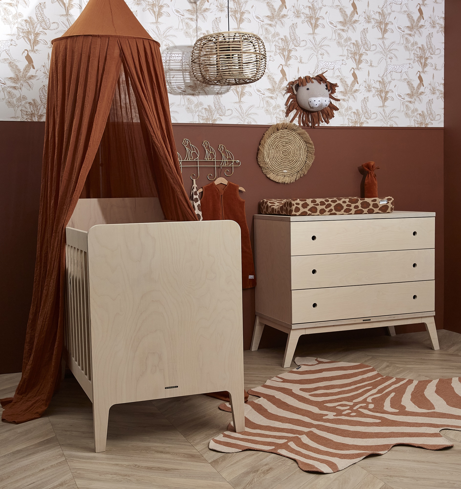 Behang Jungle Beige - Afbeelding 5