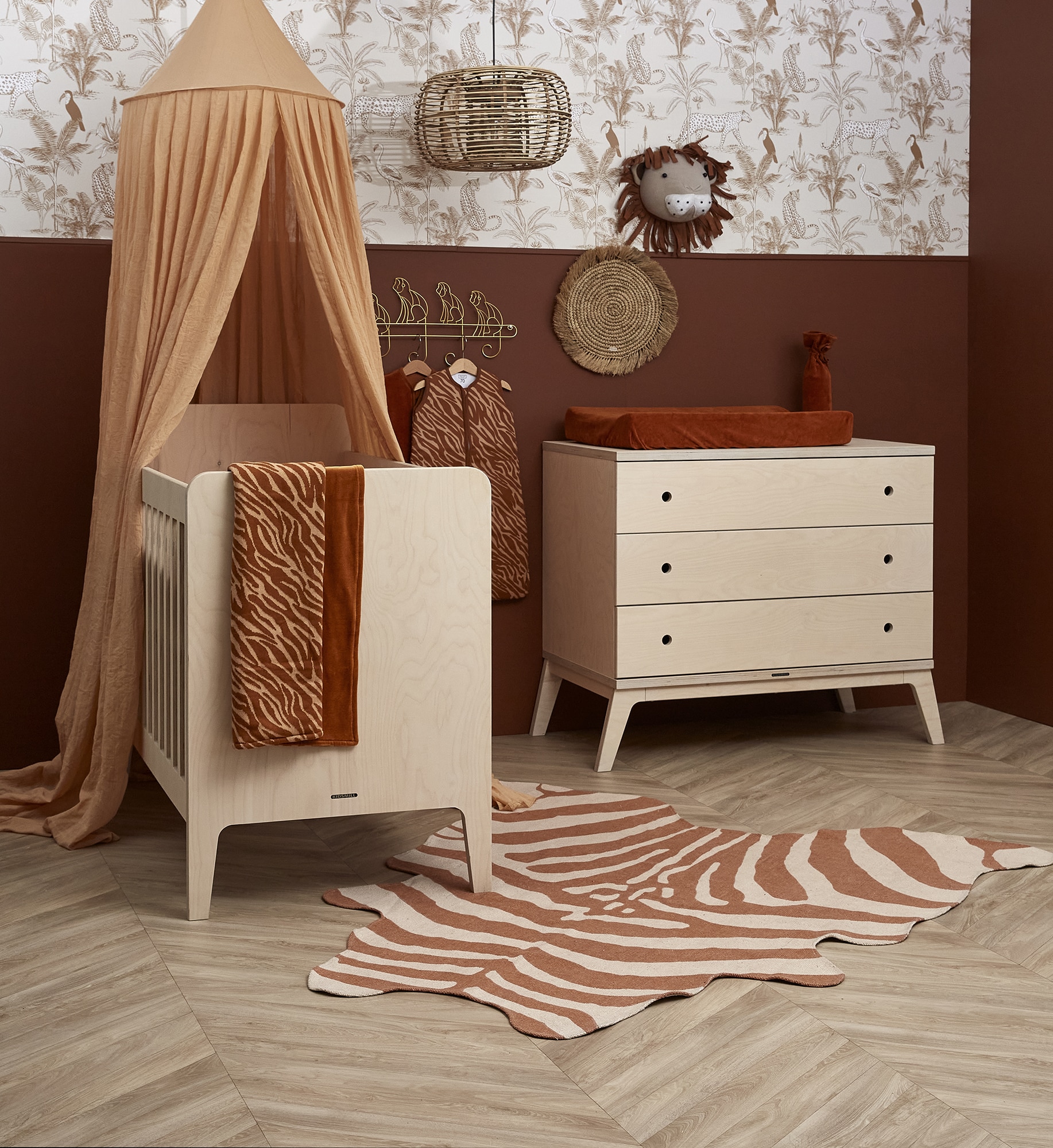 Behang Jungle Beige - Afbeelding 6