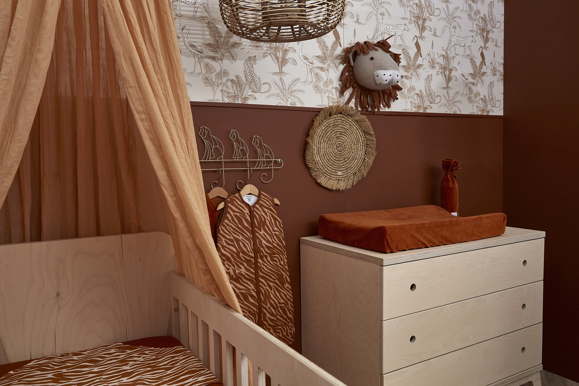 Behang Jungle Beige - Afbeelding 7