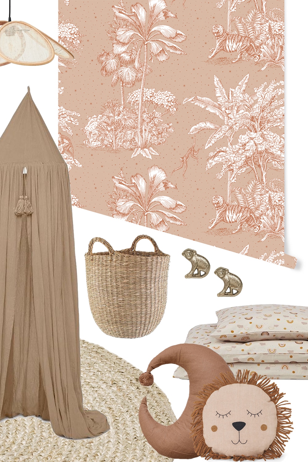 Behang Jungle Dream Brown - Afbeelding 3