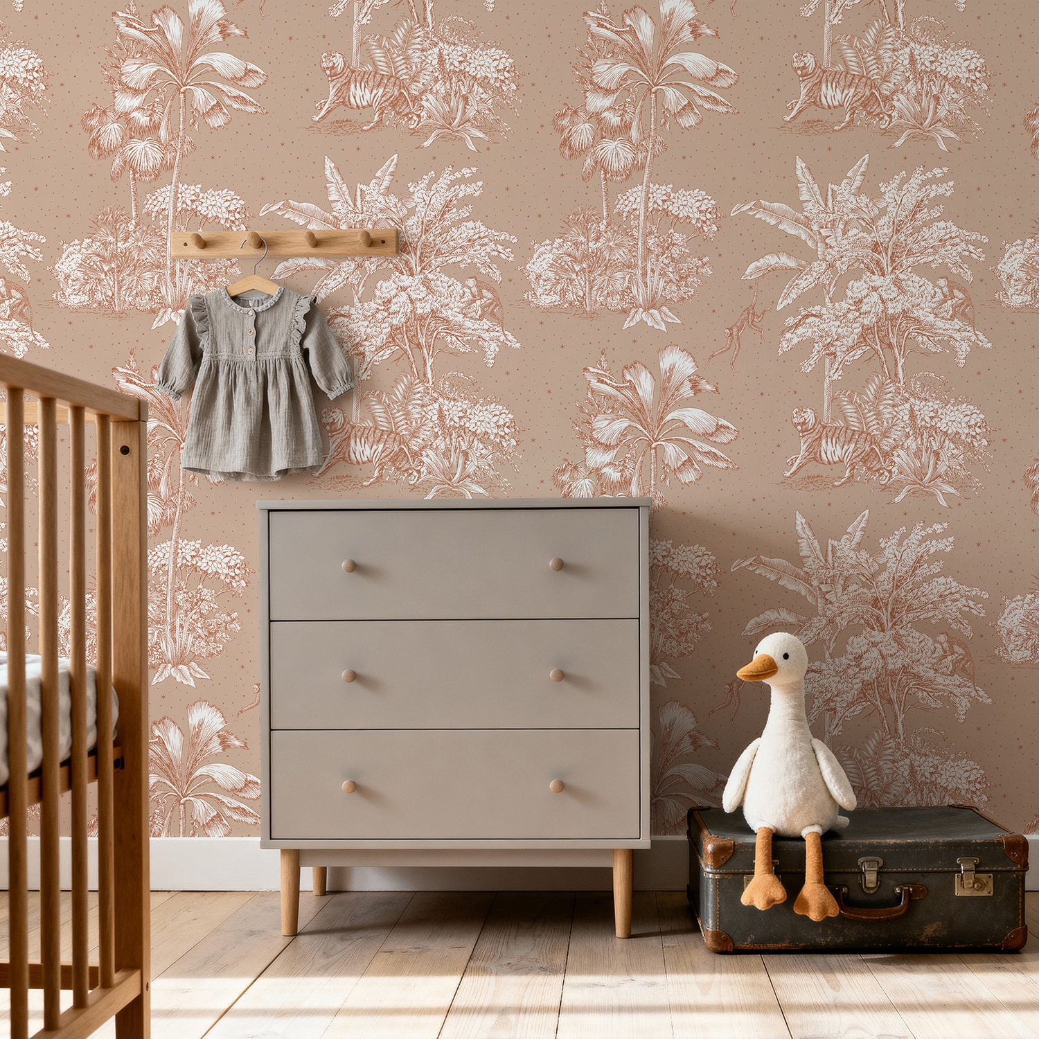 Behang Jungle Dream Brown - Afbeelding 2