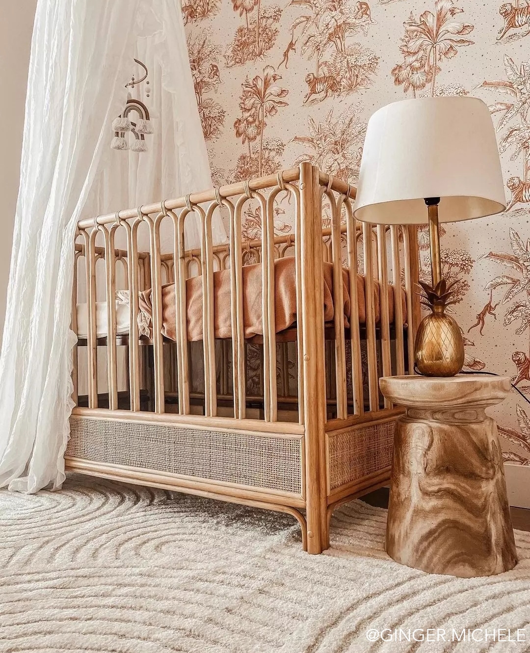 Behang Jungle Dream Beige - Afbeelding 4