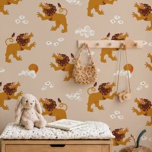 Behang Flying Lions