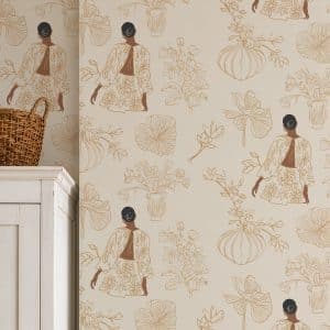 Behang Blooming Beige
