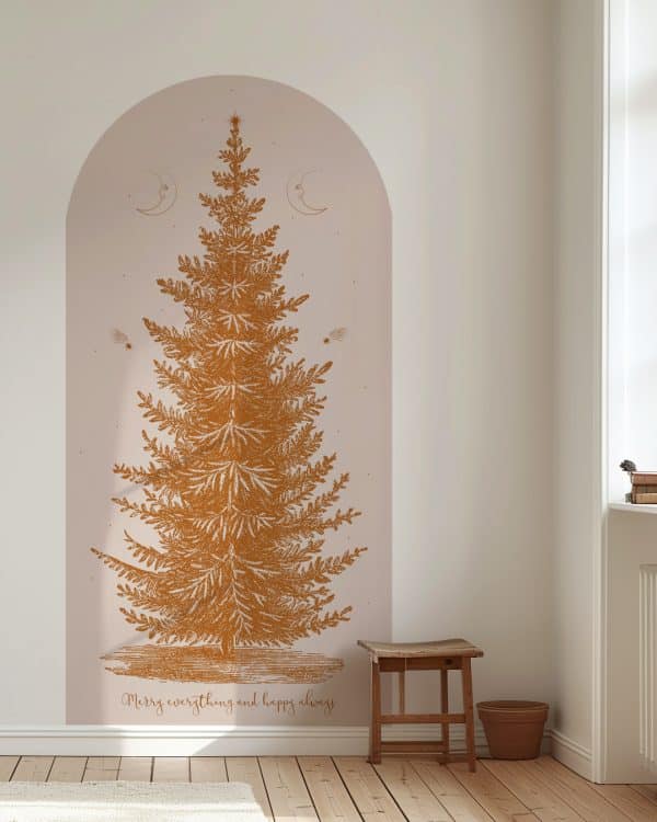 Kerstboom Behangboog Beige - Afbeelding 2