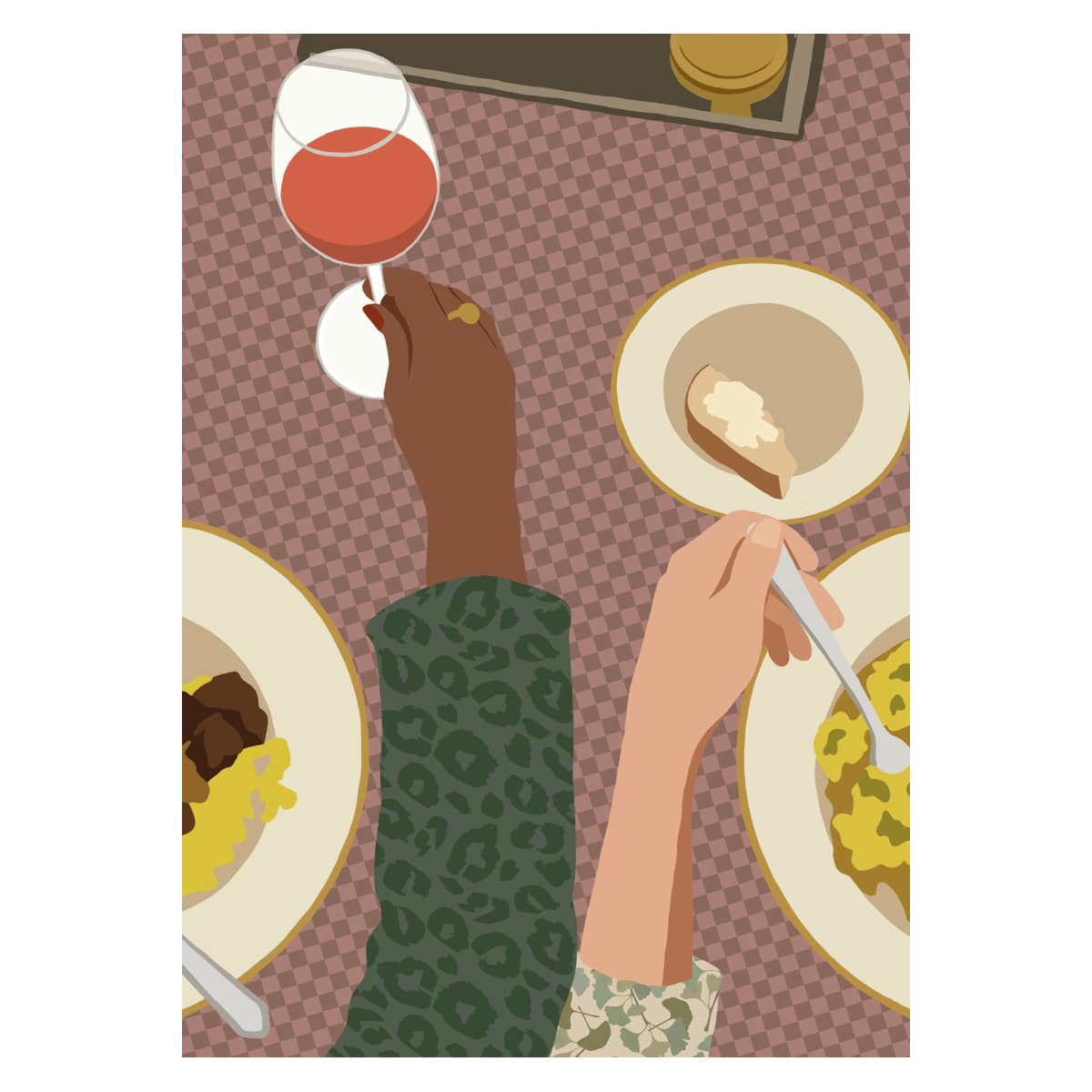 Artprint The Table A3 - Afbeelding 3